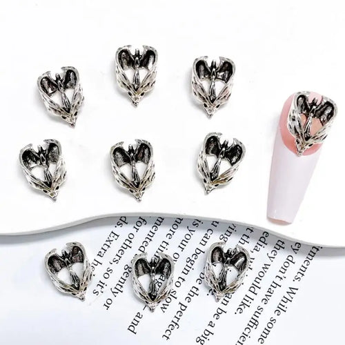 10pcs Gothic Punk Style Nail Art Charms Antique Silver Alloy  Jesus