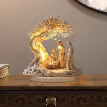1Pc Nativity Jesus Birth Figurine Christmas Statue Decorative