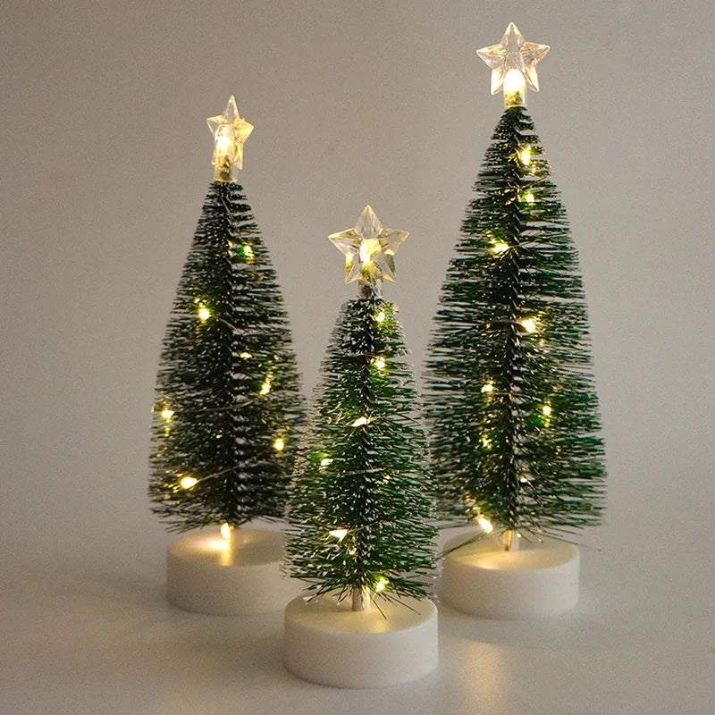 Luminous Mini Christmas Trees LED Lights Home Decoration Electronic