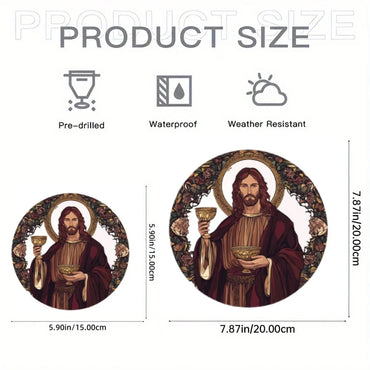 Art Deco Acrylic Religious Jesus Sun Catcher,Wall Hanging Decorative