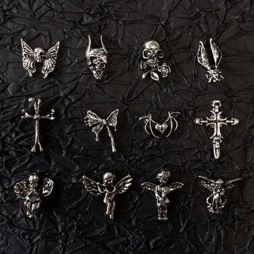 10pcs Gothic Punk Style Nail Art Charms Antique Silver Alloy  Jesus