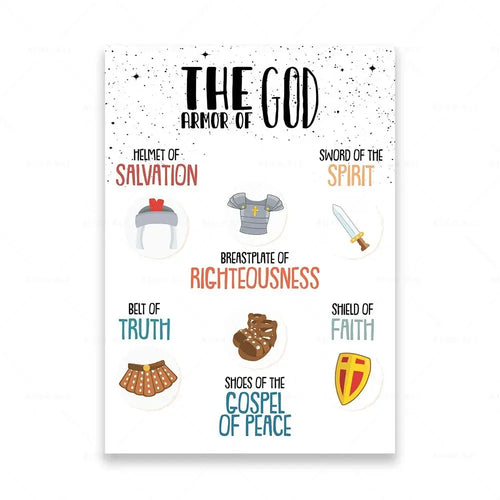 Kids Scripture Bible Print Ten 10 Commandments Wall Art Canvas Poster