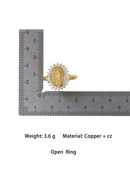 Classic Versatile Geometric Shape White Zircon Plated Gold Copper