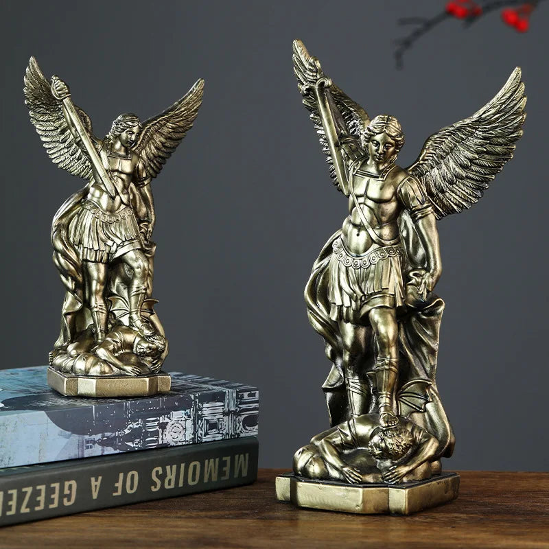 St. Michael Statue for Home Protection Catholic Saint Sculpture