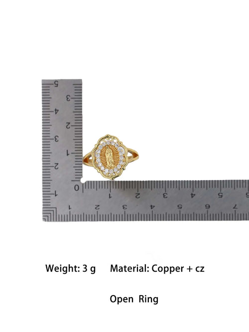 Classic Versatile Geometric Shape White Zircon Plated Gold Copper