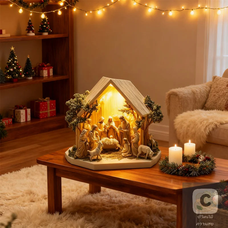 YY Inspirational Family Statue Decor Jesus Tree of Life Acrylic Plate