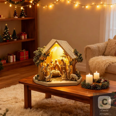 YY Inspirational Family Statue Decor Jesus Tree of Life Acrylic Plate