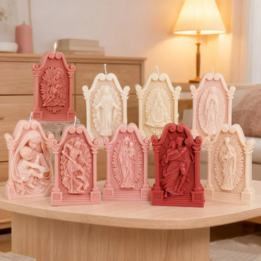 3D Virgin Mary Series Silicone Mold Holy Jesus Virgin Mary Fimaly