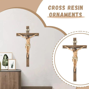 Religious Jesus Cross Crucifix Statue | Saint Catholic Figurine Crafts