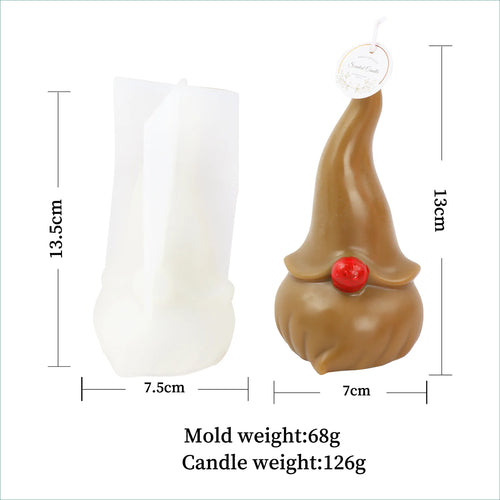 3D Christmas Tree Candle Silicone Mold DIY Christmas Candle Making Kit