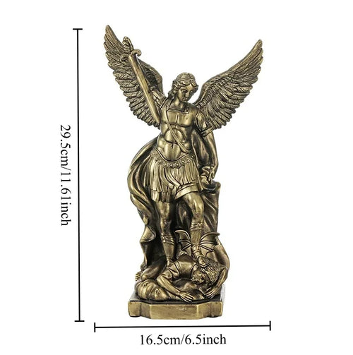 St. Michael Statue for Home Protection Catholic Saint Sculpture
