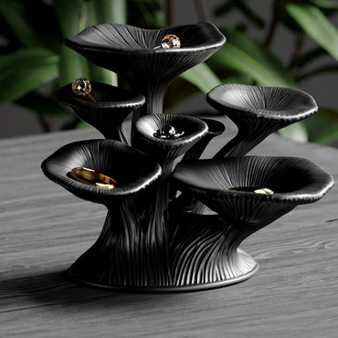 3D printed mushroom-shaped storage shelves, jewelry shelves, durable