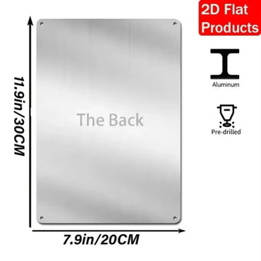 SacredAura's Bronze Virgin Mary Square Sign - Breathtaking Spiritual