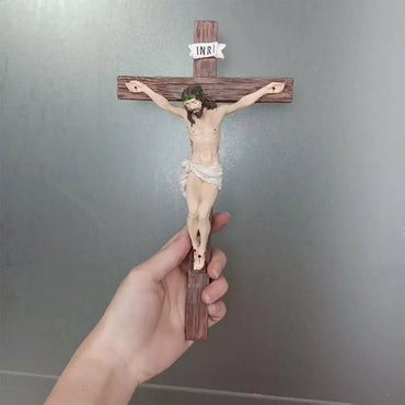 Religious Jesus Cross Crucifix Statue | Saint Catholic Figurine Crafts