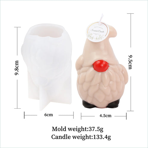 3D Christmas Tree Candle Silicone Mold DIY Christmas Candle Making Kit