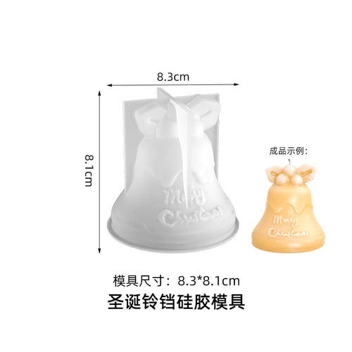 3D Christmas Tree Candle Silicone Mold DIY Christmas Candle Making Kit