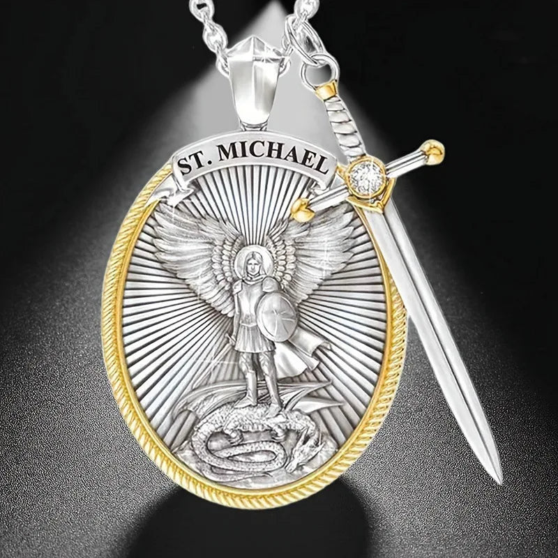 Catholic Patron Saint Pendant Michael St. Michael The Archangel