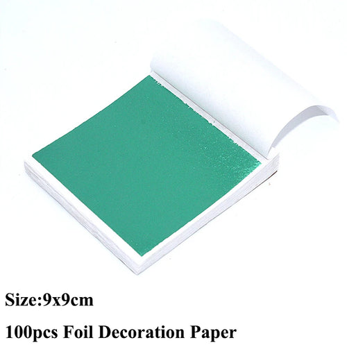 100pcs Imitation Gold Sliver Copper Foil Paper DIY Resin Candle