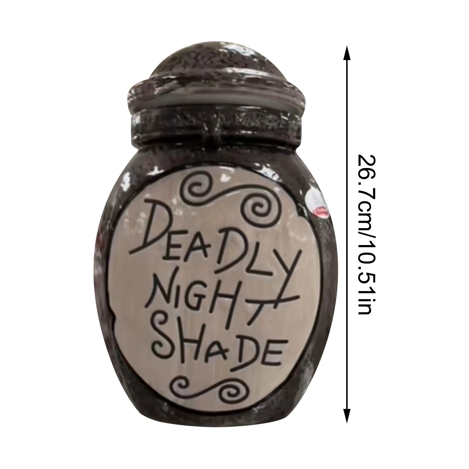 THE Before Christmas Sally's Deadly Night Shade Jar Ceramic Candle
