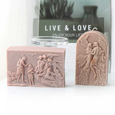 3D Crucifix Jesus Silicone Candle Mold Religious Cross Catholic