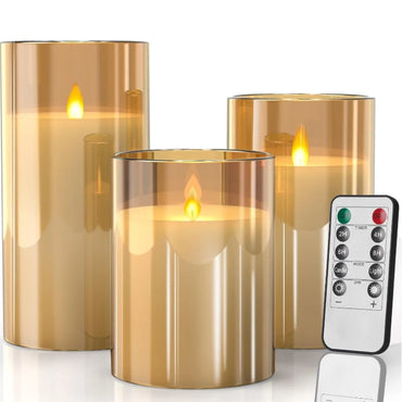 Flameless Candles 3D Wick Electric LED Candle Battery Operated with