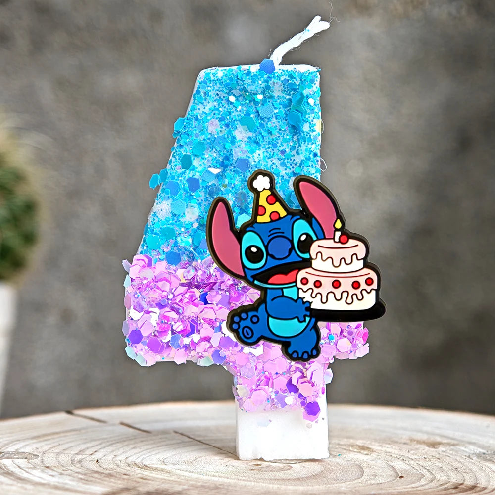 Lilo & Stitch Candle Number 0-9 Anime Digital Stitch Angel Children