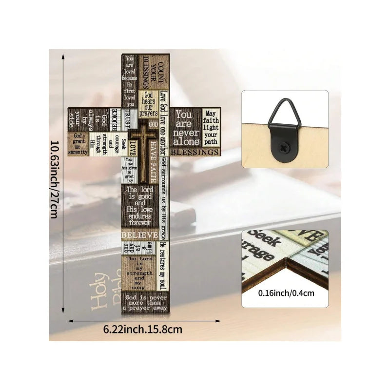 Christians Crossword Wall Signs Words And Say Wooden Crosses With