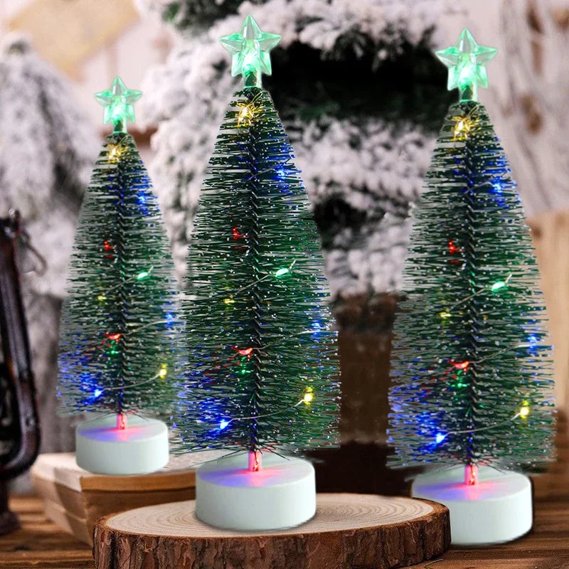 Luminous Mini Christmas Trees LED Lights Home Decoration Electronic
