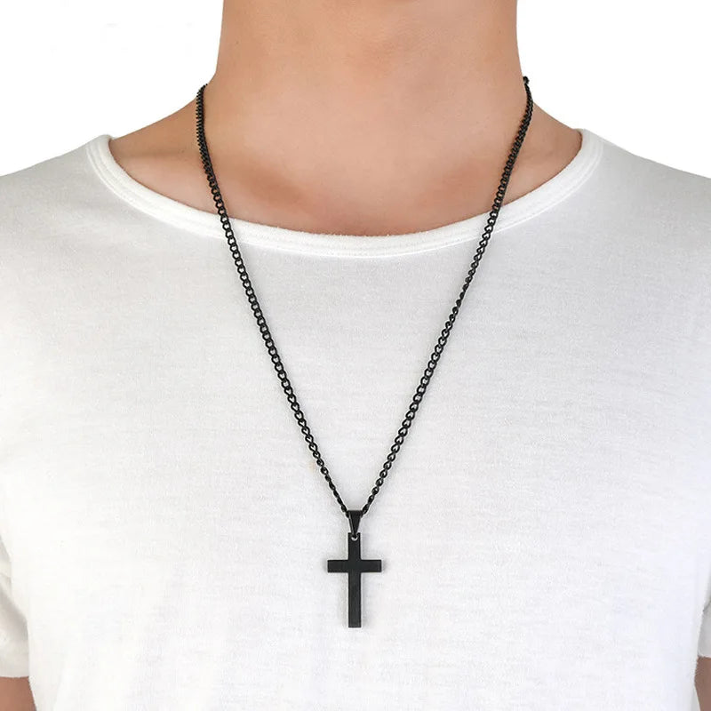 Fashion Cross Necklaces For Women Gold Silver Color Crucifix Pendant