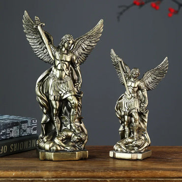 St. Michael Statue for Home Protection Catholic Saint Sculpture
