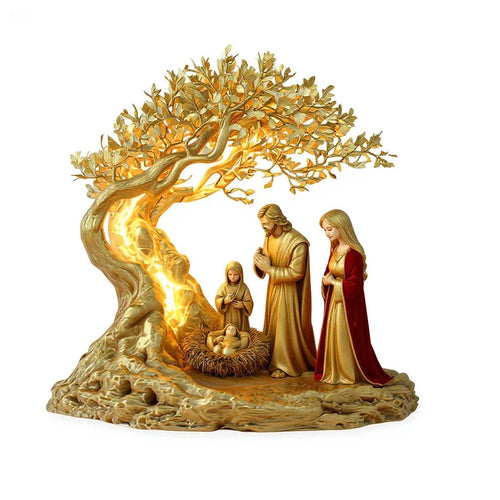 1 piece desktop decoration statue of Jesus, Tree of Life, newborn home