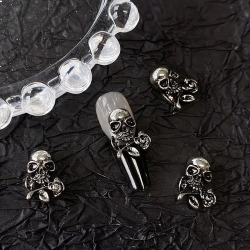 10pcs Gothic Punk Style Nail Art Charms Antique Silver Alloy  Jesus