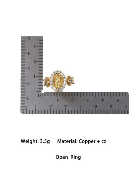 Classic Versatile Geometric Shape White Zircon Plated Gold Copper