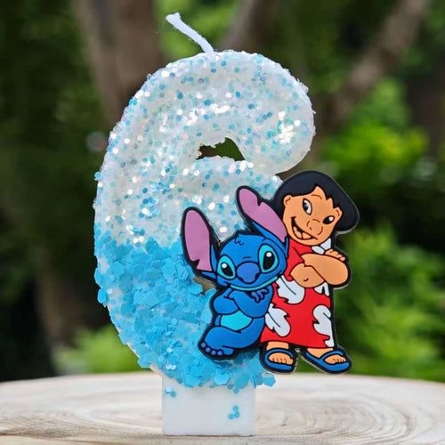 Lilo & Stitch Candle Number 0-9 Anime Digital Stitch Angel Children