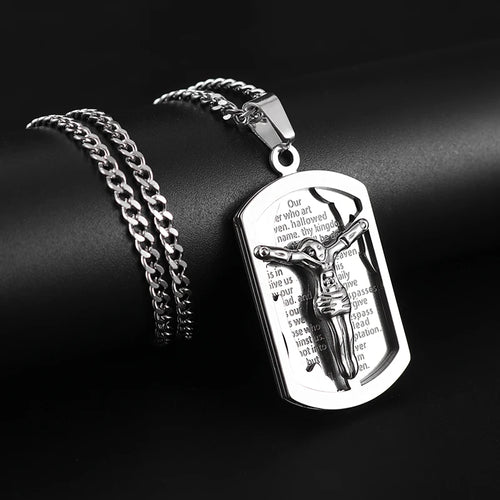 New Gold Color Crucifix Image Men\\'s Pendant Christ Miami Cuban