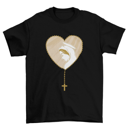 Rosary Virgin Mary T-shirt
