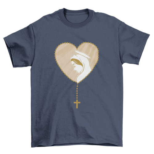 Rosary Virgin Mary T-shirt