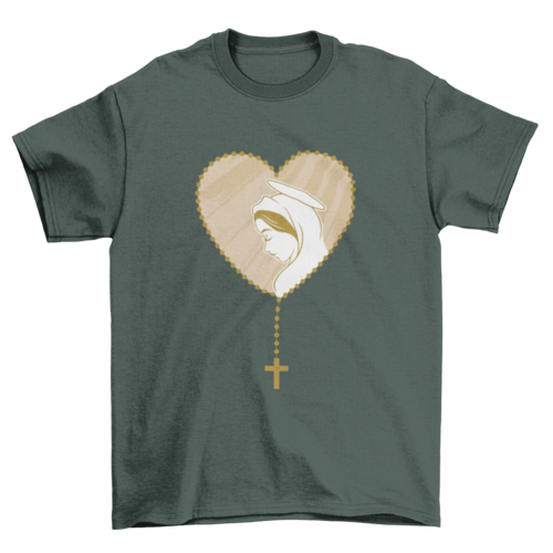 Rosary Virgin Mary T-shirt