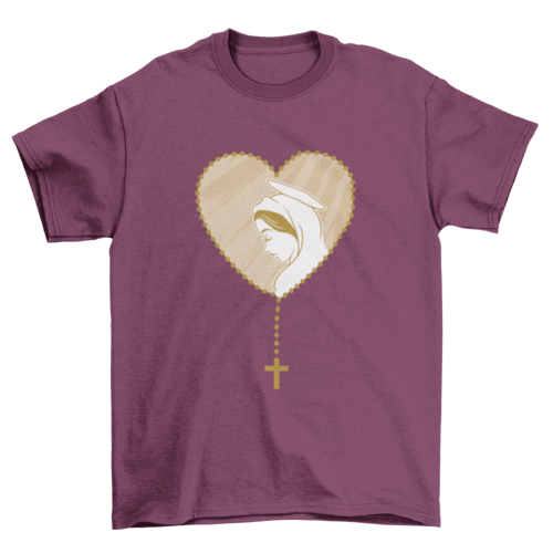 Rosary Virgin Mary T-shirt