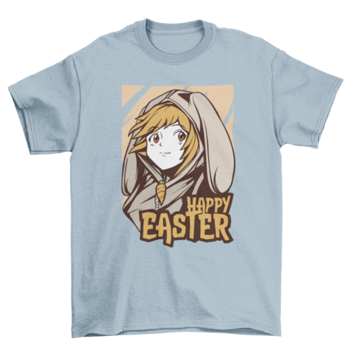 Easter anime girl t-shirt