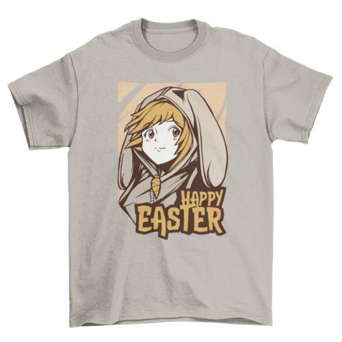 Easter anime girl t-shirt