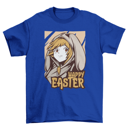 Easter anime girl t-shirt