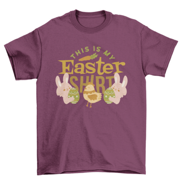 Rabbit and chicken Easter t-shirt