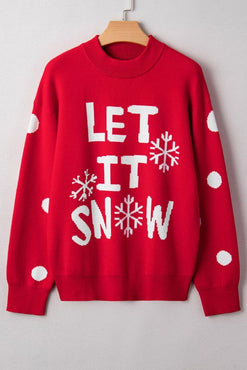 LET IT SNOW Christmas Holiday Sweater