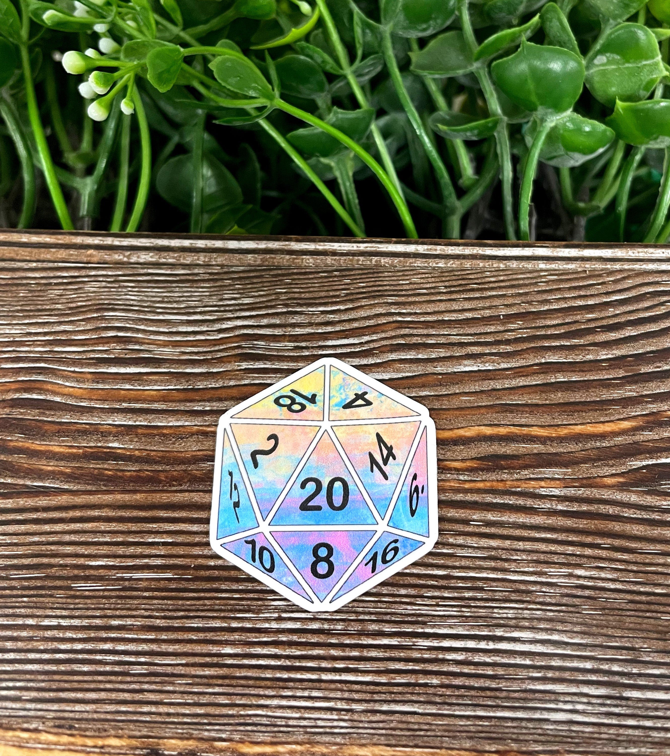 D20 Gaming Dice Sticker |Sticker or Magnet