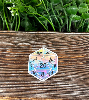 D20 Gaming Dice Sticker |Sticker or Magnet
