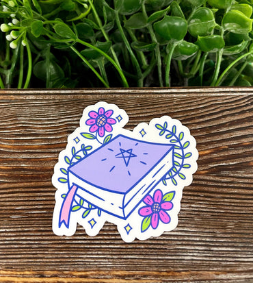 Pastel Spellbook Sticker, Witchy Sticker |Sticker or Magnet