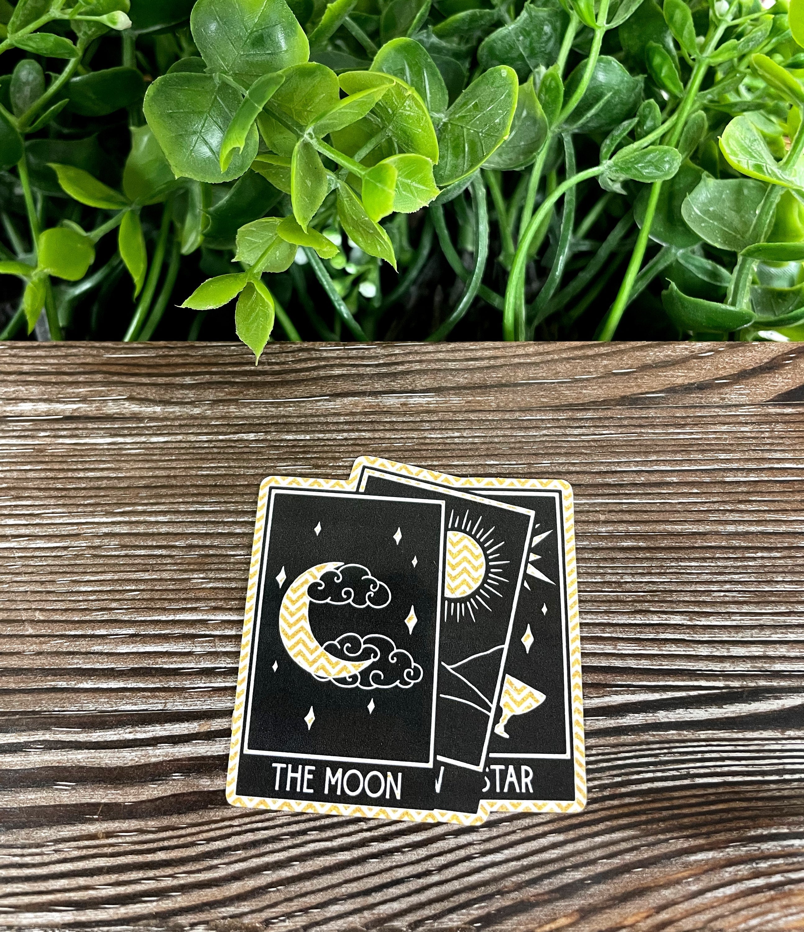 Tarot Cards Sticker, Chevron Pattern |Sticker or Magnet