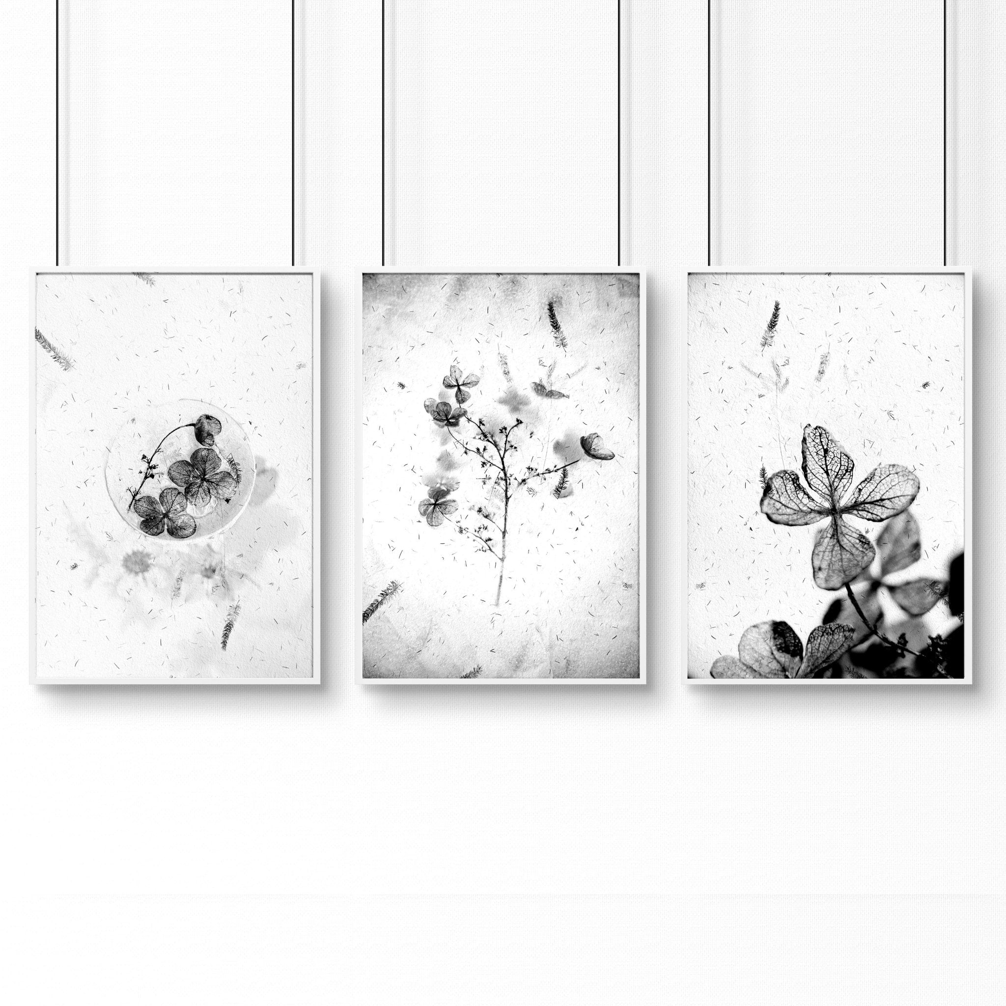 Modern bathroom wall decor ideas | Set of 3 wall art prints