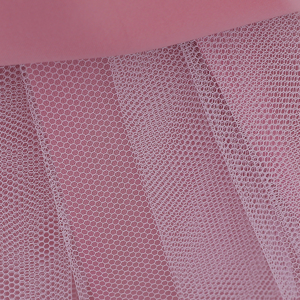 Baby Girl Sequins Patched Design Sleeveless Tutu Style Baptism